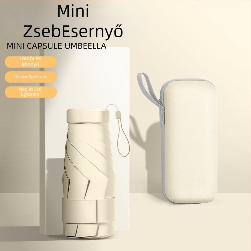 Öt részes napernyő kézi nyitással, 6 váz, UPF > 50, 210T szövet