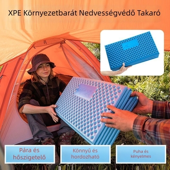 Összecsukható, vastag jóga matrac, nedvességálló kültéri piknikhez; anyag PE Cotton, IXPE szövet