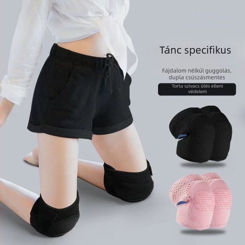 Térdkalácsvédő tánc és sport számára – univerzális méret, spandex alapanyag, térdvédő, alkalmas mozgásokhoz a padlón és ugrásokhoz