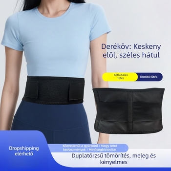 Önmelegedő mágneses deréktámasz öv infravörös terápiával felnőtteknek (poliszti rost)