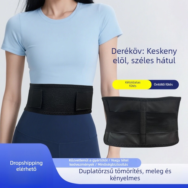 Önmelegedő mágneses deréktámasz öv infravörös terápiával felnőtteknek (poliszti rost)