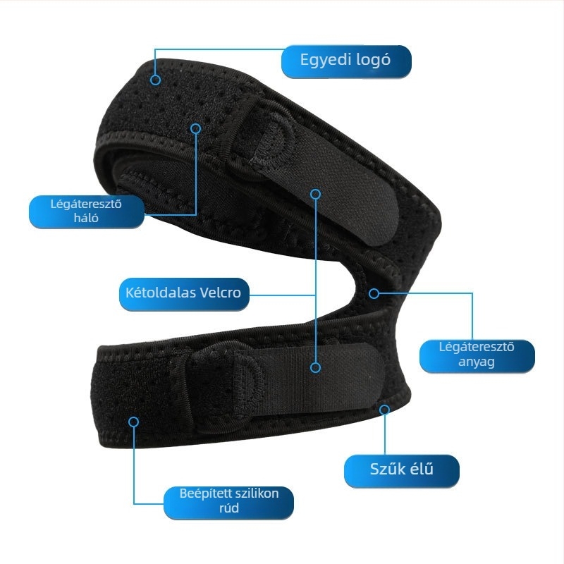 Neoprene térdvédő – térd védeleme, alkalmas futásra, kerékpározásra, túrázásra, kosárlabdára és asztaliteniszre