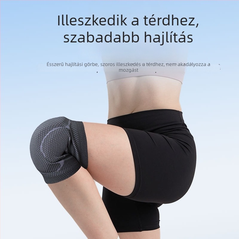 Térdvédők röplabdához és síeléshez – Strong márka, poliészter, spandex és dien elasztikus szál, térdvédelem