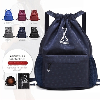 Zsinóros hátizsák, uniszex, vízálló Oxford anyag, 20–35 L kapacitás, 8 colos laptophoz