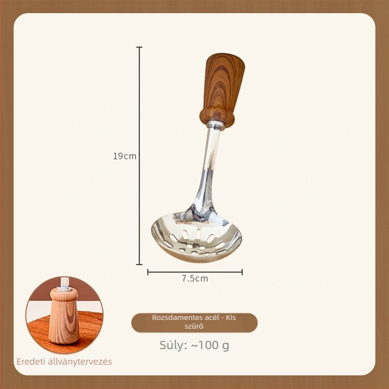 Sütő spatula készlet fa utánzatú nyéllel (Márka: Platinum; Anyag: 201+410+PP; Funkció: tapadásmentes felület; Stílus: antik, retro)