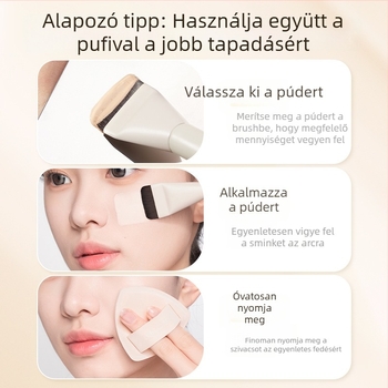 Alapozó ecset, műszálas szőrrel, fa nyél, rövid nyélű