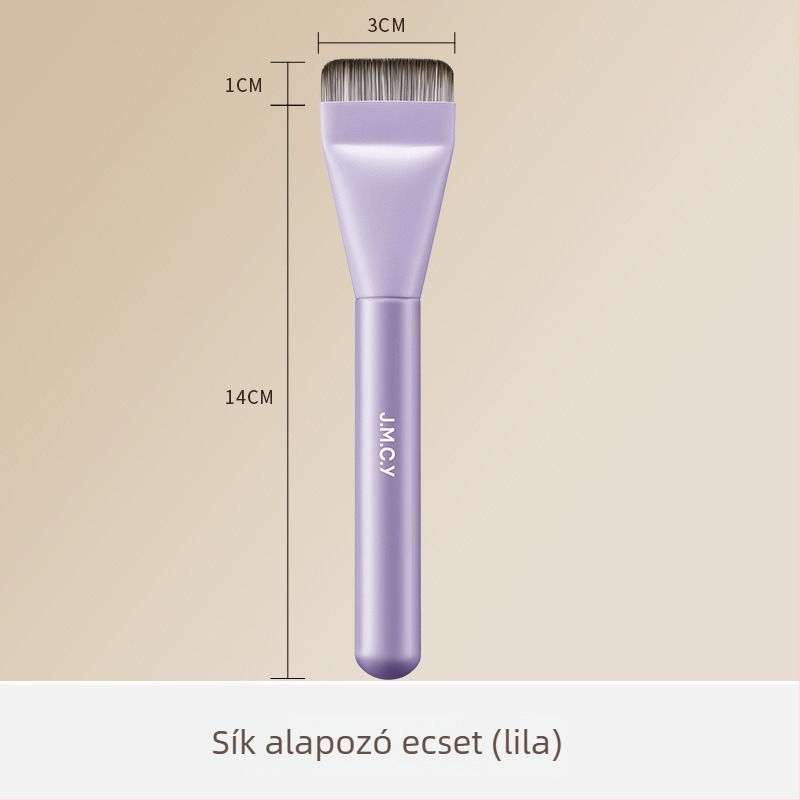 Alapozó ecset, műszálas szőrrel, fa nyél, rövid nyélű