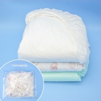 Egyszer használatos matracvédő – porálló, hordozható, vastag; SMMS nem szőtt anyag