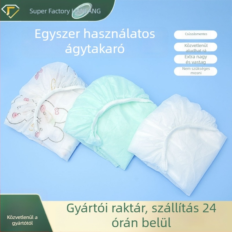 Egyszer használatos matracvédő – porálló, hordozható, vastag; SMMS nem szőtt anyag