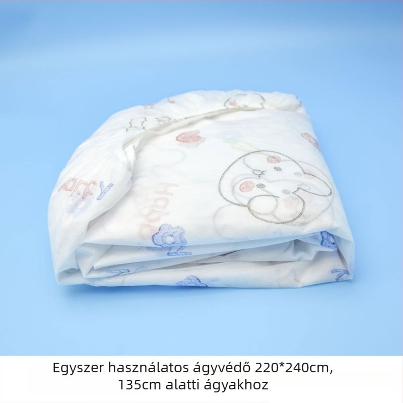 Egyszer használatos matracvédő – porálló, hordozható, vastag; SMMS nem szőtt anyag
