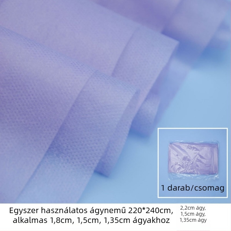 Egyszer használatos matracvédő – porálló, hordozható, vastag; SMMS nem szőtt anyag