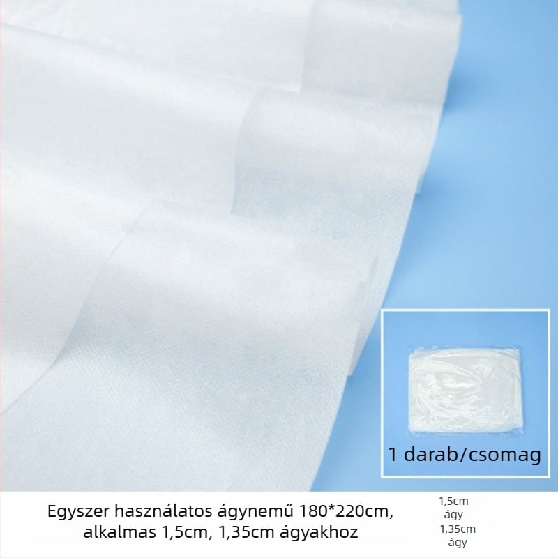 Egyszer használatos matracvédő – porálló, hordozható, vastag; SMMS nem szőtt anyag