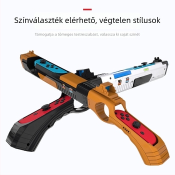NS-hez készített Switch szenzoros pisztolyvezérlő, leválasztható, 4 kártyahely, Switch játékokhoz