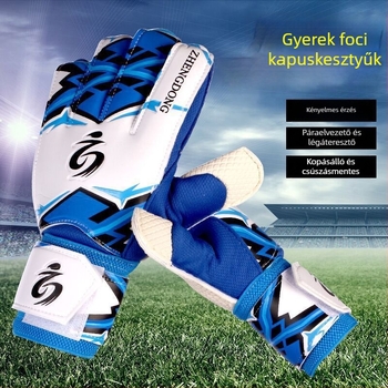 Futballkapus kesztyű ujjvédővel edzésre és versenyre – ZD616 modell, Zhengdong márka