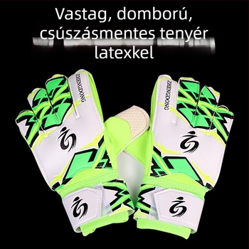 Futballkapus kesztyű ujjvédővel edzésre és versenyre – ZD616 modell, Zhengdong márka