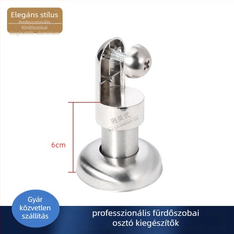 WC válaszfal támogató láb - rozsdamentes acél, huzalos felületkezelés, Sowegu