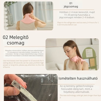 Vállvédő géllel – Hideg/Meleg kompresszió, Uniszex, Rézionos szövet