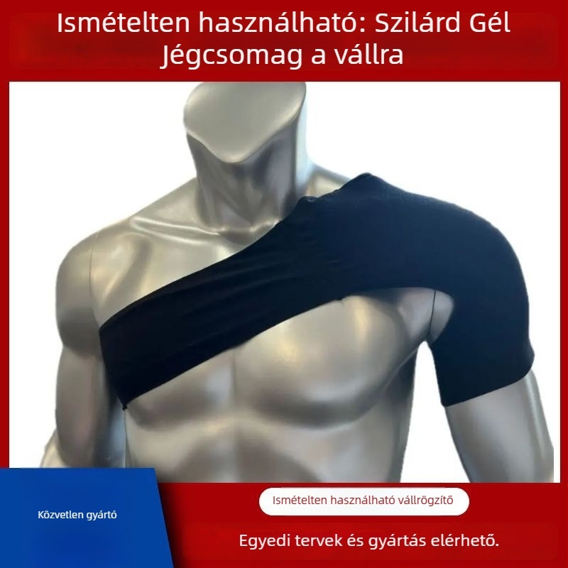 Vállvédő géllel – Hideg/Meleg kompresszió, Uniszex, Rézionos szövet