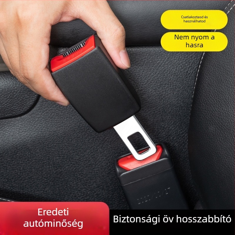 Autóbiztonsági öv hosszabbító klipsz és csatlakozó — poliészter, súly 120 g, márka JYNB, típus Praktikus