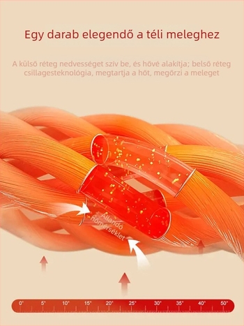 Női polár béléses téli sportnadrág, laza szabású, hosszú, közepes vastagságú, enyhe rugalmasság