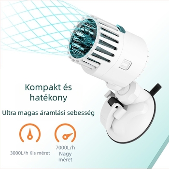 WaterBear hullámkeltő szivattyú akváriumhoz, szűrés, rozsdamentes acél tengely, 280–360 g