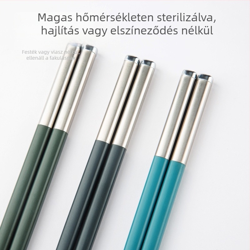 Csúszásmentes otthoni evőpálcikák, nordic stílus, PET üvegszálas anyag, logó nyomtatott, személyre szabás elérhető, vízpermetes polírozás