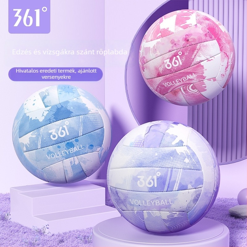361° Beltéri edző röplabda középiskolások számára — PVC, gépi varrású, edzés és verseny labda