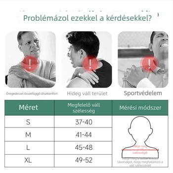 Sport vállvédő párna — poliészter- és spandex- és dienes rugalmas rost keveréke, vállvédelem futáshoz, kerékpározáshoz és fitneszhez