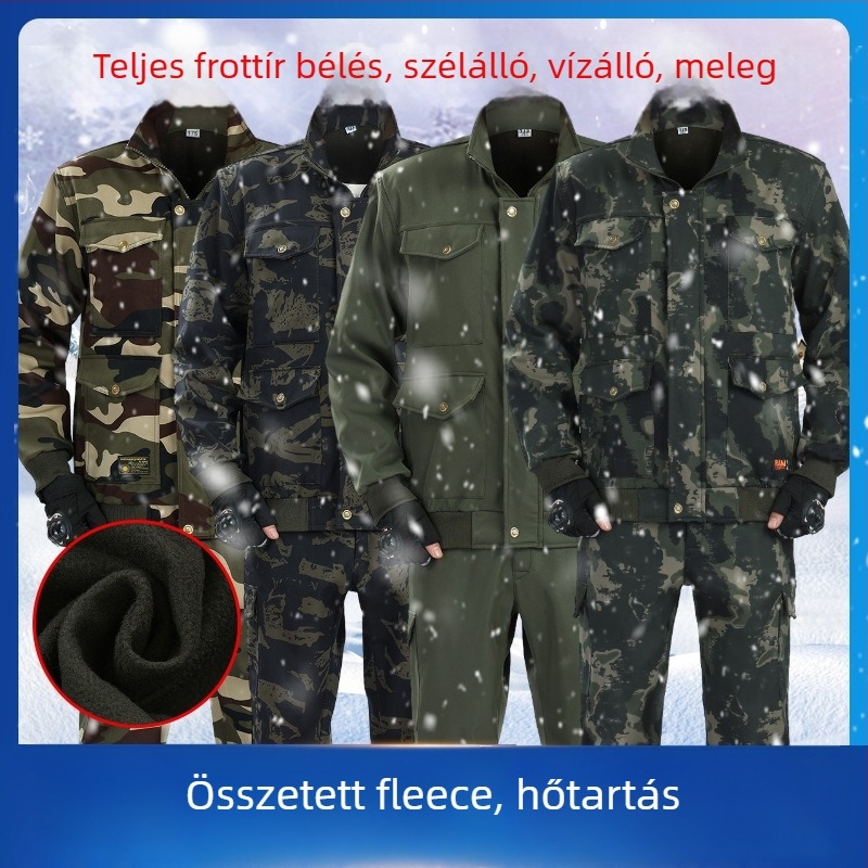 Kamuflázs ruházat őszre és télre - 100% pamut, kopásálló, szélálló, uniszex