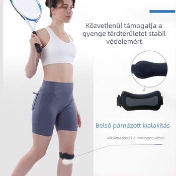 Légáteresztő szilikon patellárögzítő térdhez sportokra: badminton, kerékpározás és hegymászás; ütéscsillapító védelem férfiak és nők számára; raktáron