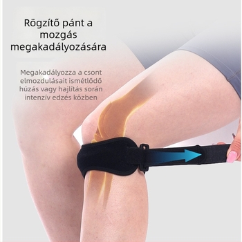 Légáteresztő szilikon patellárögzítő térdhez sportokra: badminton, kerékpározás és hegymászás; ütéscsillapító védelem férfiak és nők számára; raktáron