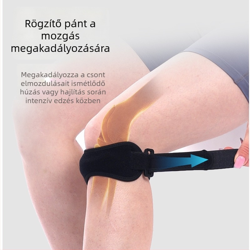 Légáteresztő szilikon patellárögzítő térdhez sportokra: badminton, kerékpározás és hegymászás; ütéscsillapító védelem férfiak és nők számára; raktáron