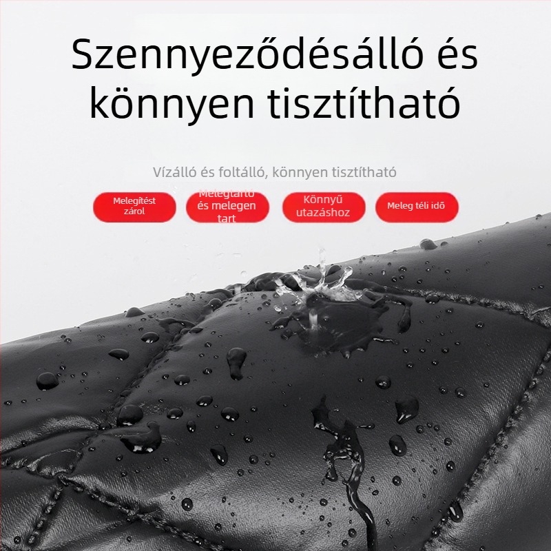 Elektronikus motorkerékpár meleg térdvédő, szélvédett vádlipro téttel és lábszárzárral; anyag: korall plüss; felnőtteknek; alkalmas kerékpározáshoz, jég- és hó sportokhoz, túrákhoz