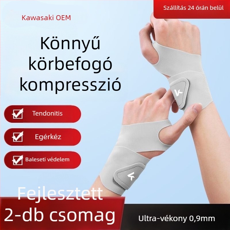Sportos csuklóvédők, légáteresztő poliészter szálból, izzadságszívó, ideális kosárlabdához, tollaslabdához, röplabdához, tenishez, asztaliteniszhez és súlyemeléshez