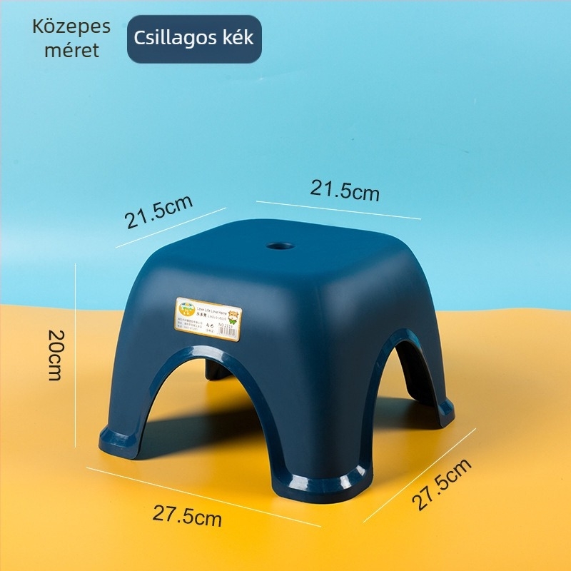PP műanyag kis szék otthoni használatra, csúszásmentes fürdőszobai szék, WC-szék