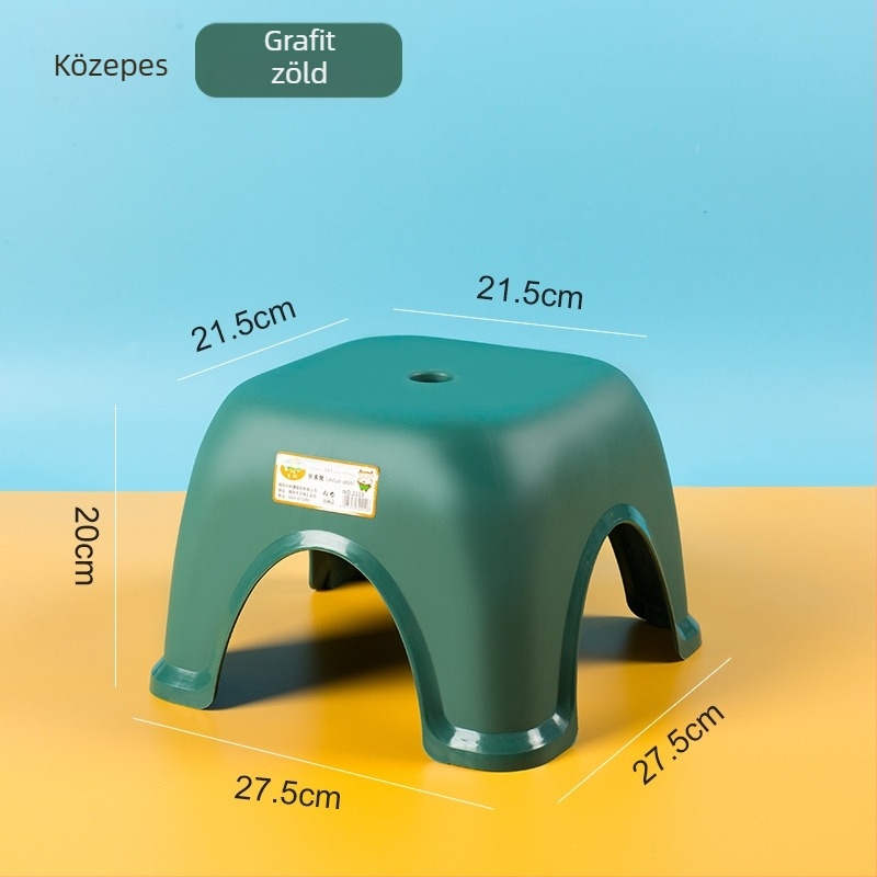 PP műanyag kis szék otthoni használatra, csúszásmentes fürdőszobai szék, WC-szék