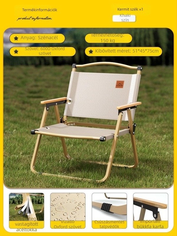 Összecsukható asztal és szék – szénacél, DAOSHEN, Comet Chair