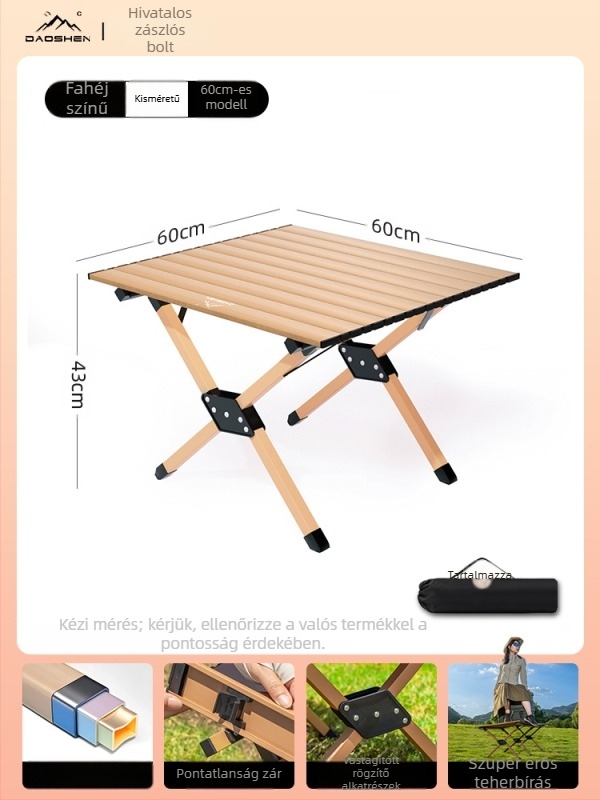 Összecsukható asztal és szék – szénacél, DAOSHEN, Comet Chair