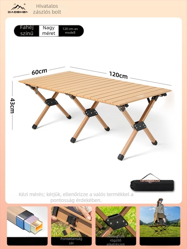 Összecsukható asztal és szék – szénacél, DAOSHEN, Comet Chair