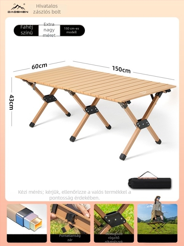 Összecsukható asztal és szék – szénacél, DAOSHEN, Comet Chair