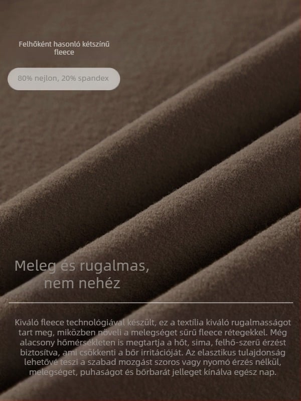 Női fleece sportos dzseki jóga ruházathoz, hosszú ujjú, karcsúsított szabás, álló galléros cipzáros kialakítás, hasig érő hossz, vastag melegítés