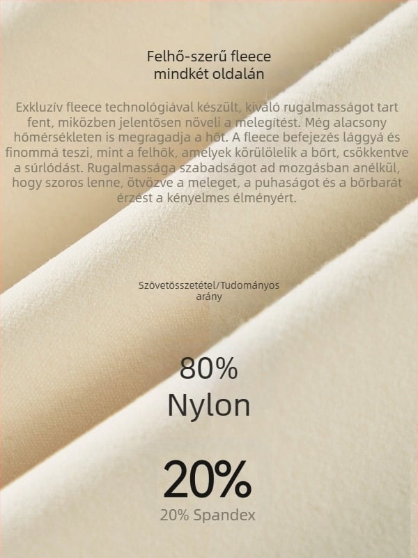 Jóga dzseki, karcsúsított fazon, hosszú ujjú, derékig érő hossz, meleg fleece, Cloud Feel dupla oldalú fleece, összetétel: 80% nylon, 20% spandex