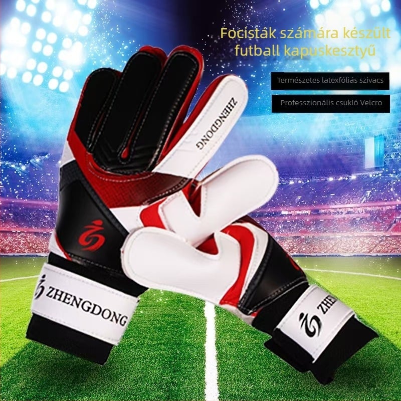 Futball kapus kesztyűk, latex, ZD modell, testre szabható, unisex