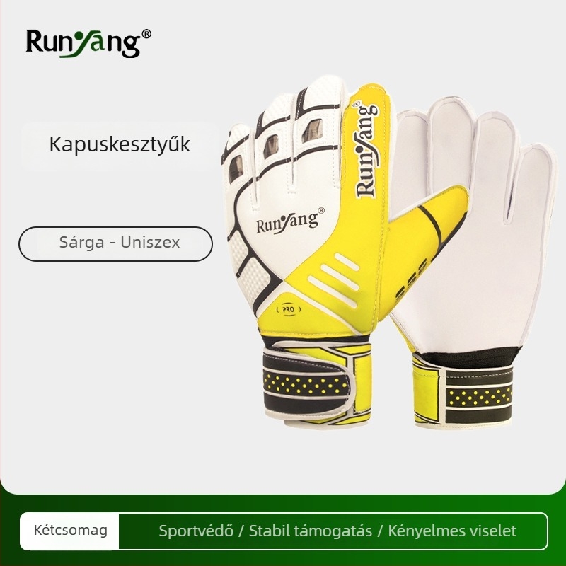 Futball kapus kesztyű, szivacslatex anyag, uniszex, edzéshez, Moisturize márka, testreszabás elérhető