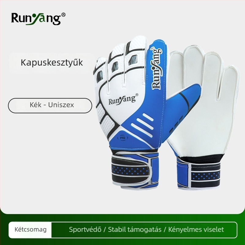 Futball kapus kesztyű, szivacslatex anyag, uniszex, edzéshez, Moisturize márka, testreszabás elérhető