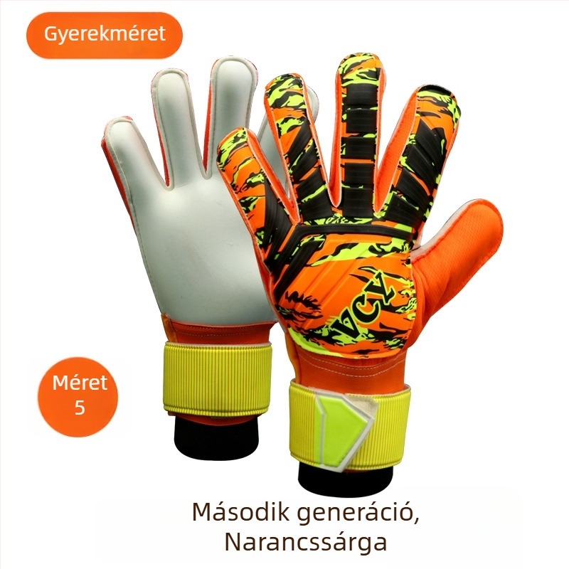 MAICCA Ifjúsági kapus kesztyűk – latex, ujjvédő, uniszex futballhoz