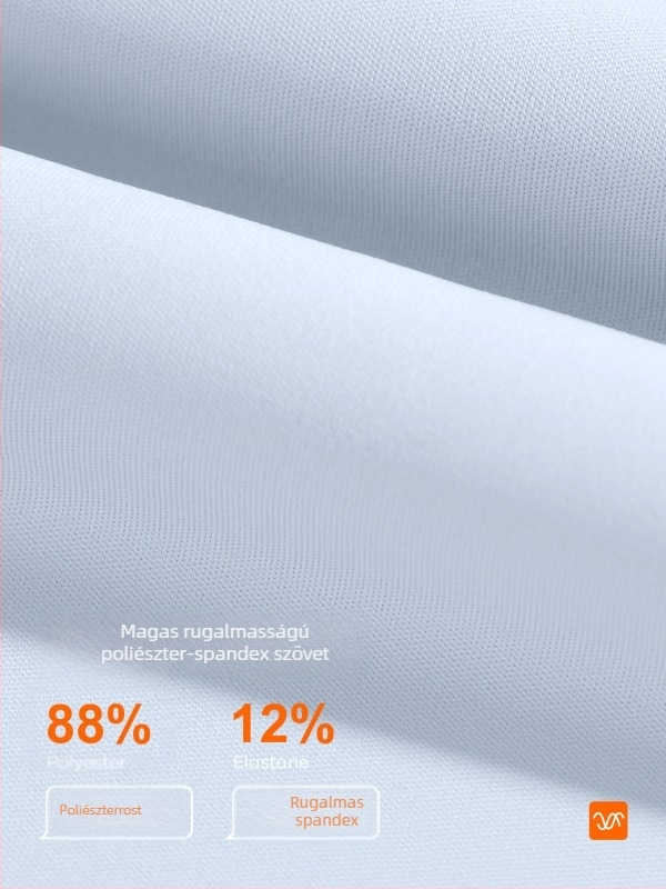 Légáteresztő hátoldali hálós sportos rövid ujjú póló futáshoz és jógához; laza szabás; anyag: poliészter + spandex; összetétel: 88% poliészter, 12% spandex; ujj hossz 25–29 cm; hossz 55–65 cm