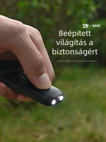 Crooked Wild Kültéri 7 az 1-ben túlélő síp LED világítással, hőmérővel és iránytűvel