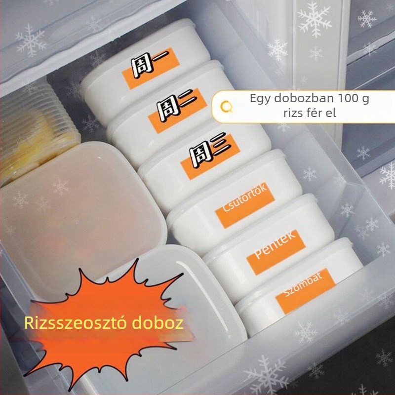 Ovális műanyag ebédes doboz, mikrohullámú sütőben használható, kapacitás 300 ml alatt, újrahasználható, logóval testre szabható