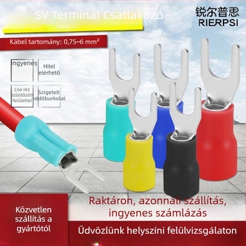 SV1.25-3 Hideg préselt terminál blokk, villás típusú, réz, U-formájú Plug-In huzalterminál